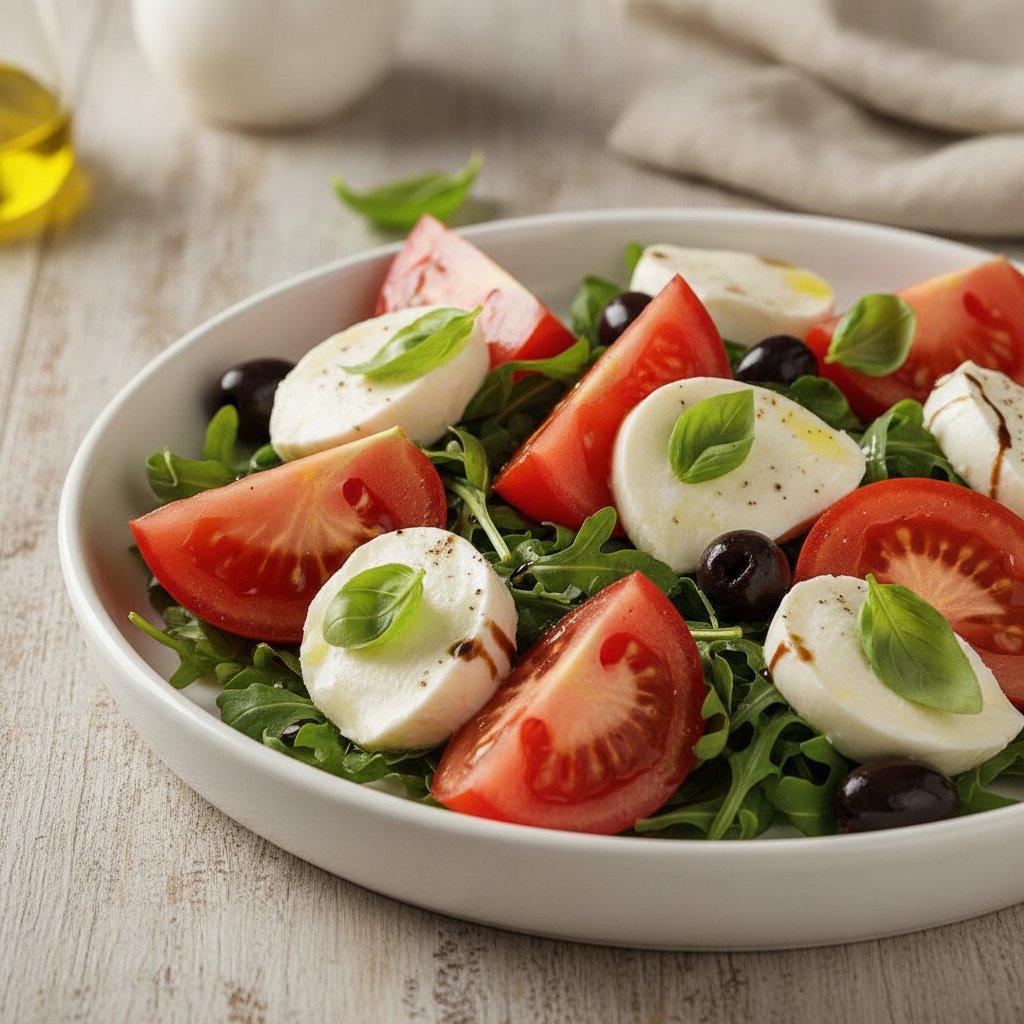 Tomato and Fresh Cheese Salad (Keto)