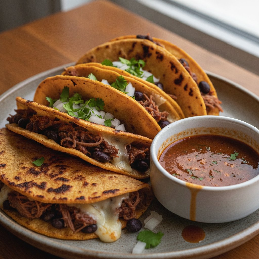 Birria Tacos — Braised Beef Quesatacos (High-Protein)