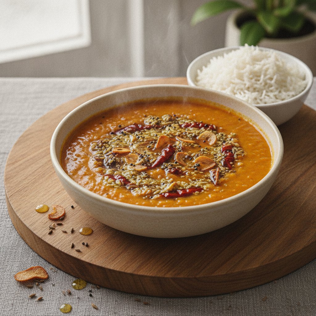 Red Lentil Soup with Fried Spices