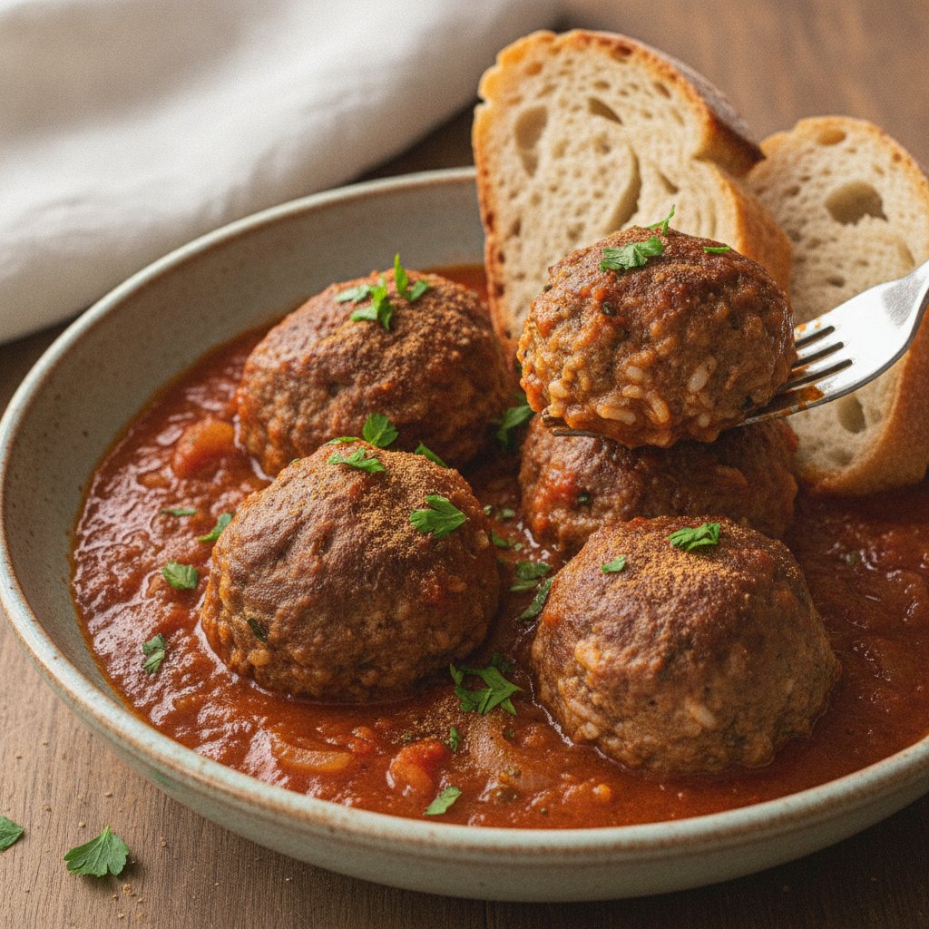 Meatball Stew in Tomato Sauce