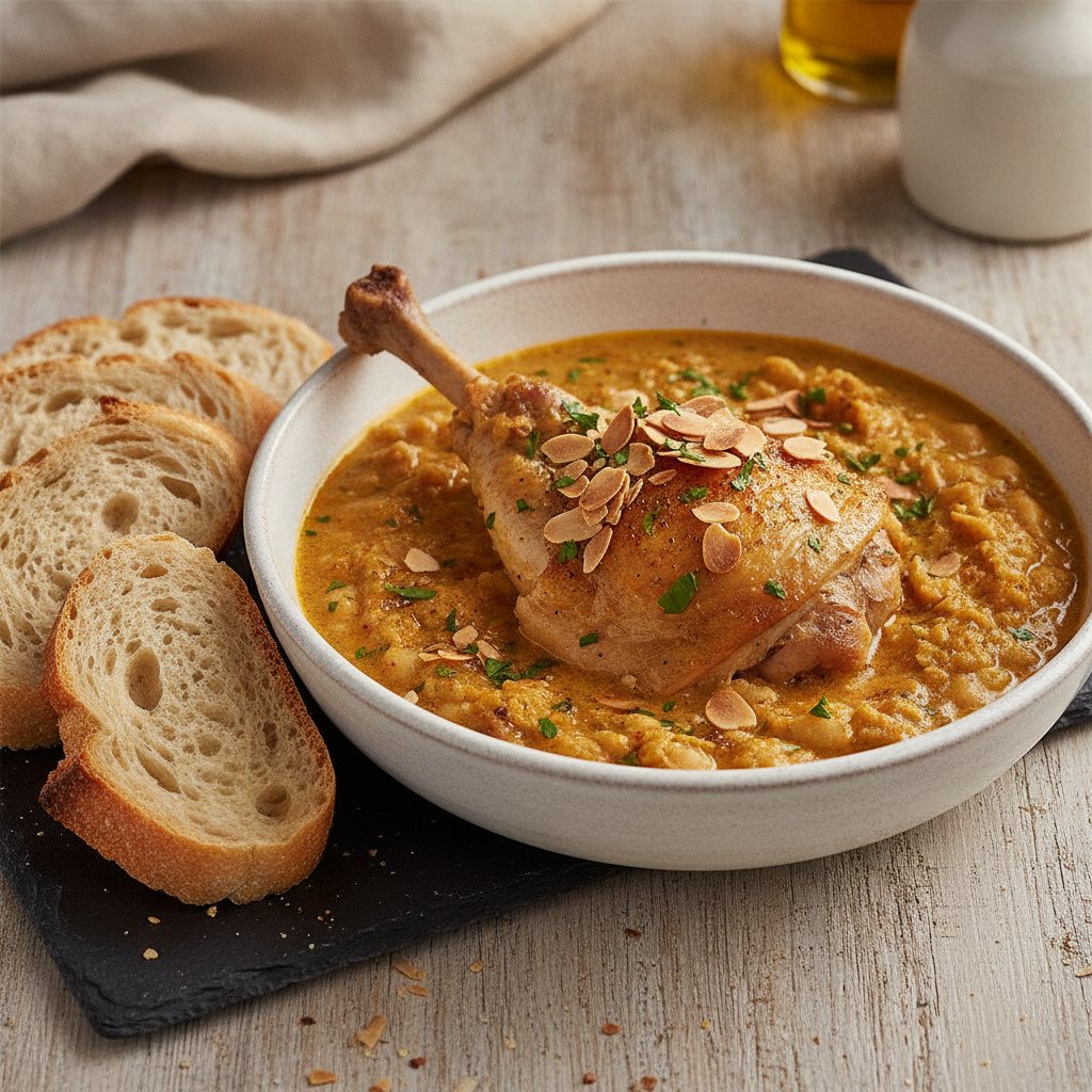Spanish Chicken and Almond Stew (High-Protein)