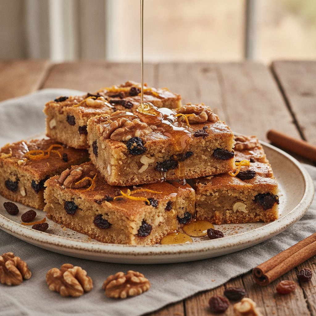 Walnut Raisin Spice Bars
