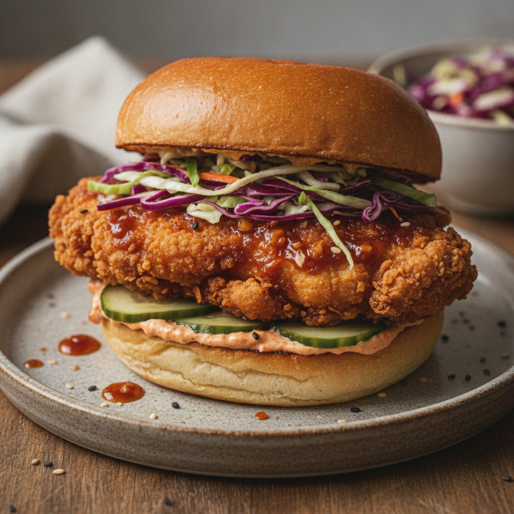 Korean Fried Chicken Sandwich