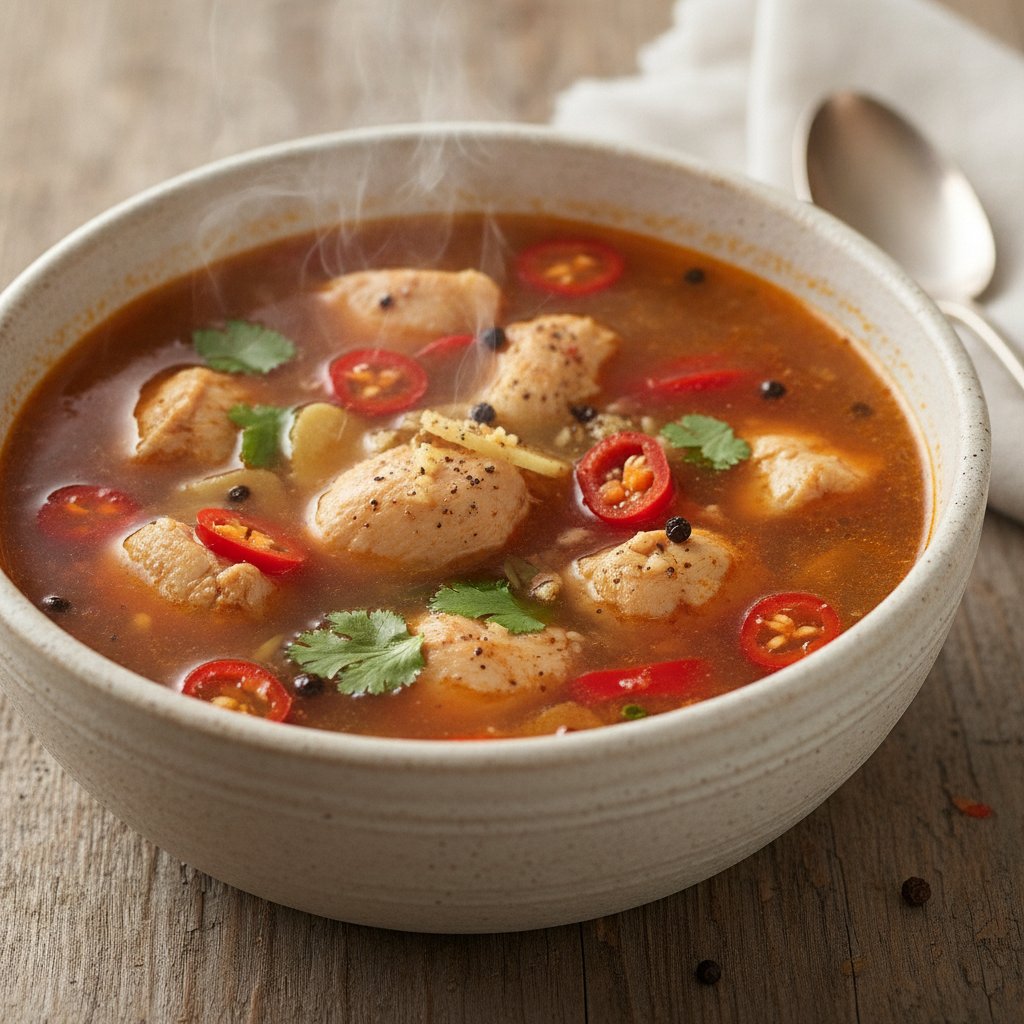 Chicken Pepper Soup (Low-Calorie)
