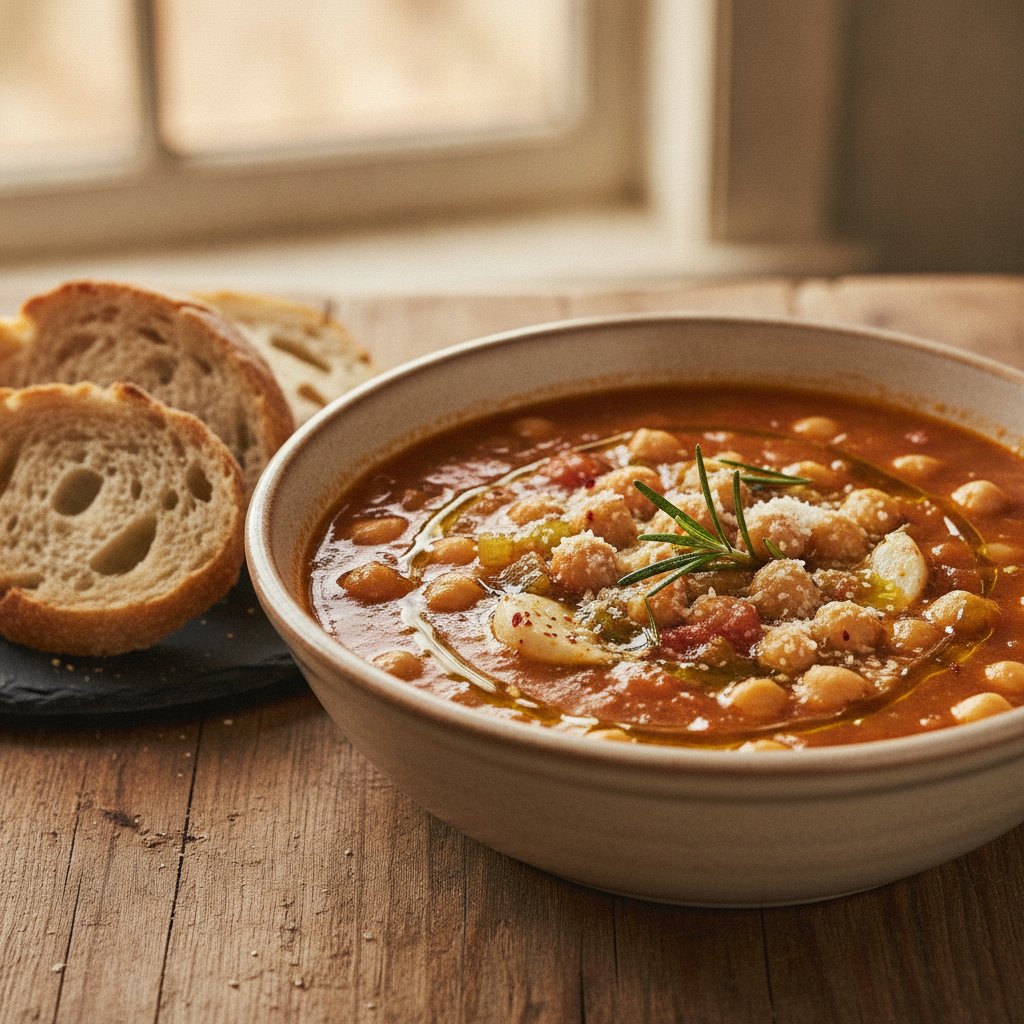 Chickpea and Pasta Soup