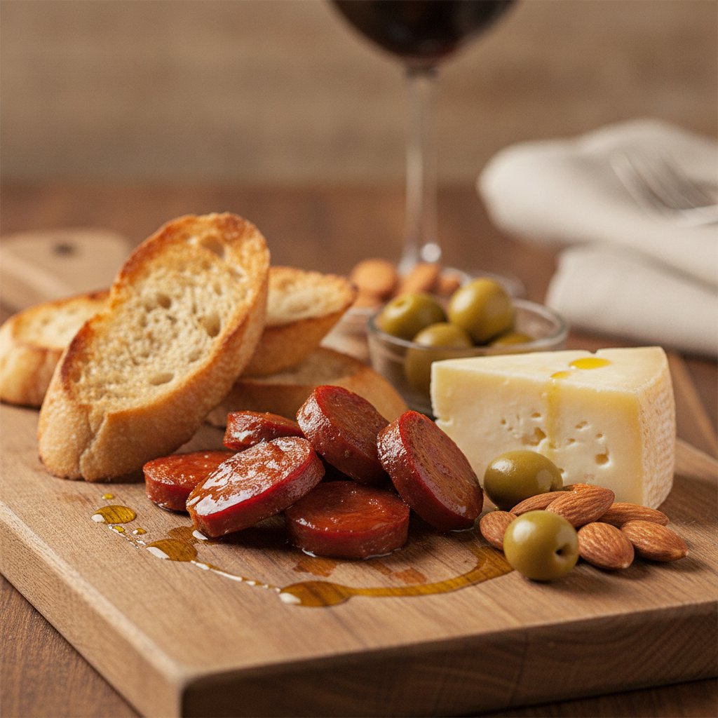 Chorizo and Bread Board