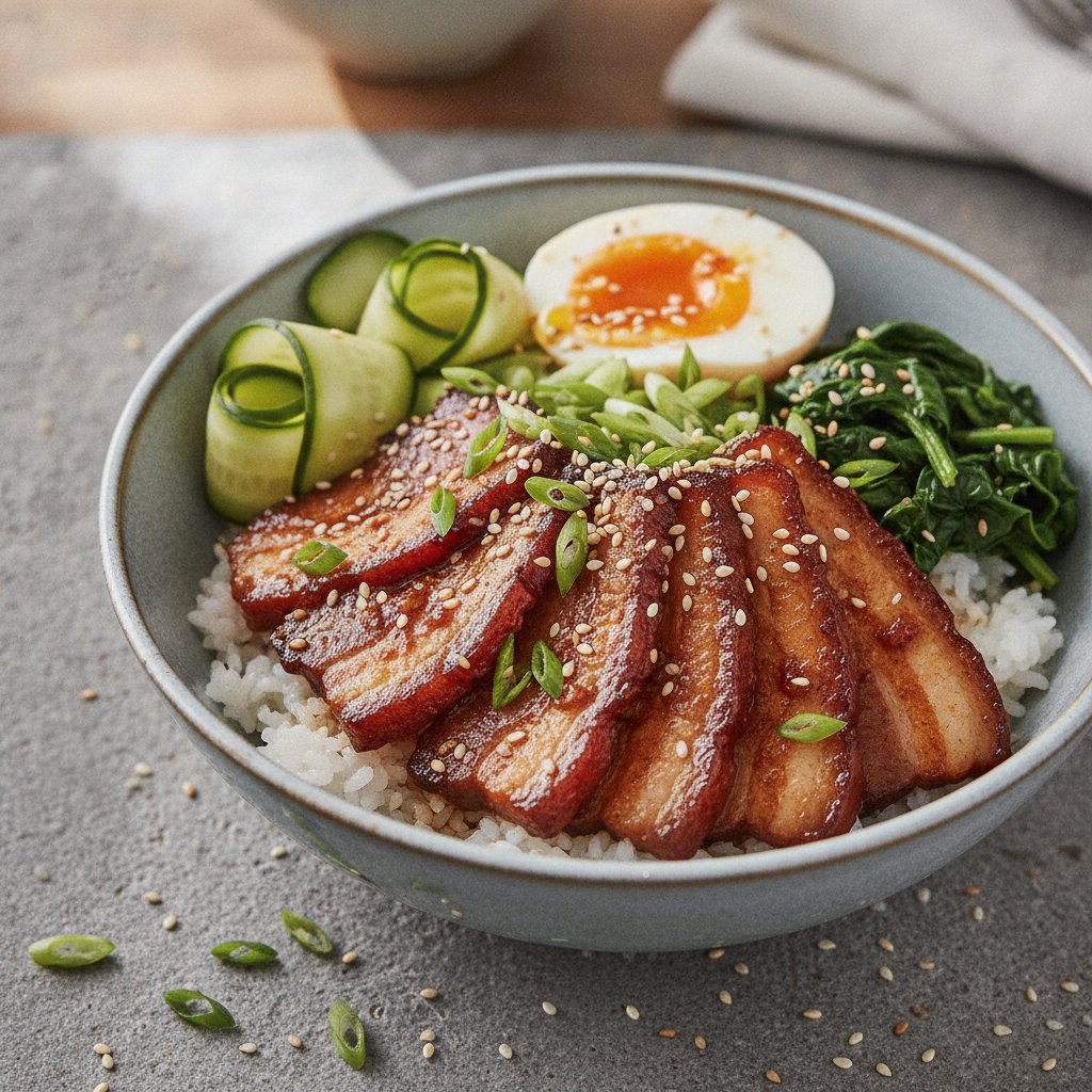 Pork Belly Rice Bowl