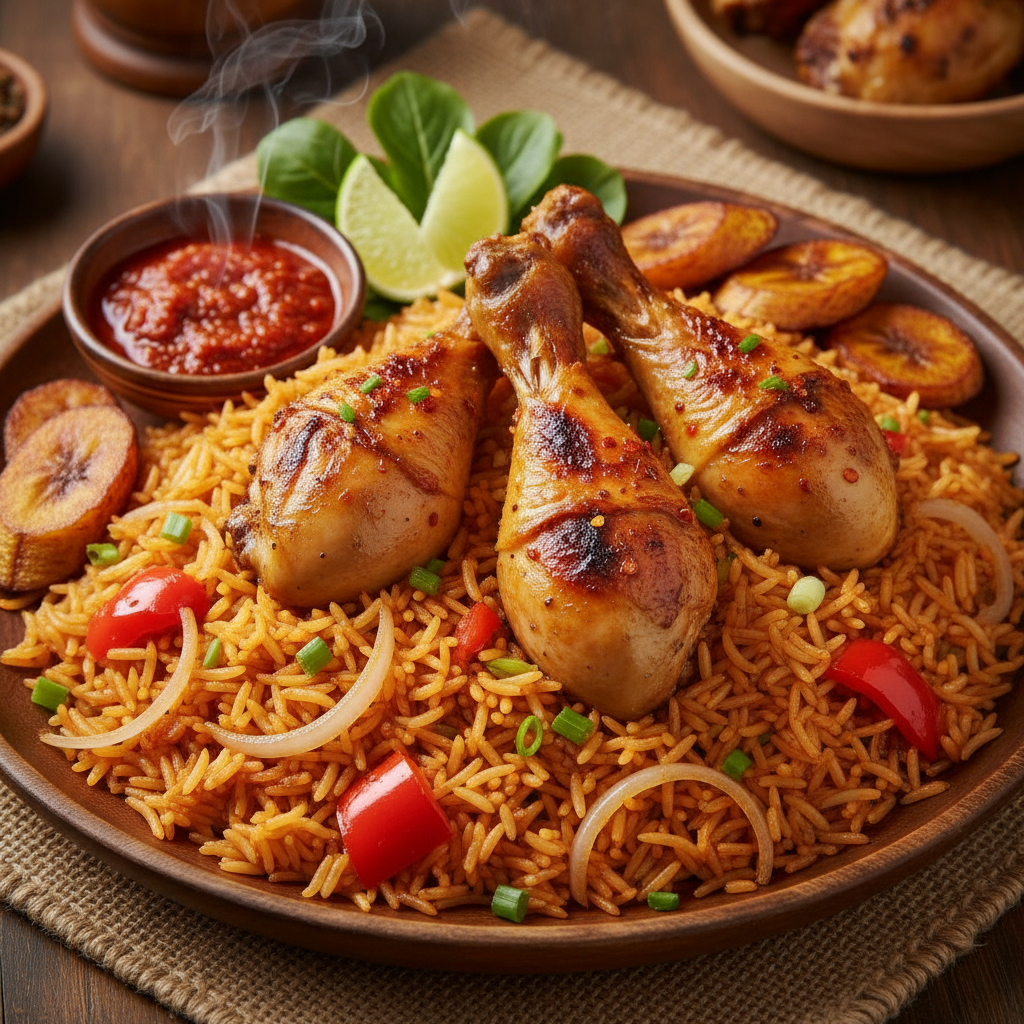 Jollof Rice with Chicken
