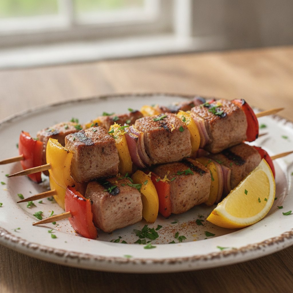 Grilled Pork Skewers (Low-Calorie)