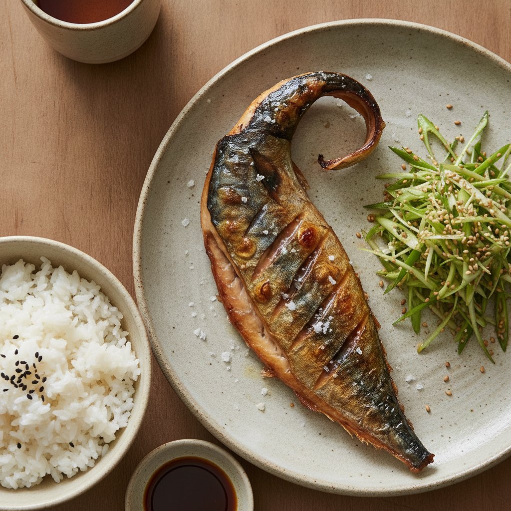 Grilled Salted Mackerel (Gluten-Free)