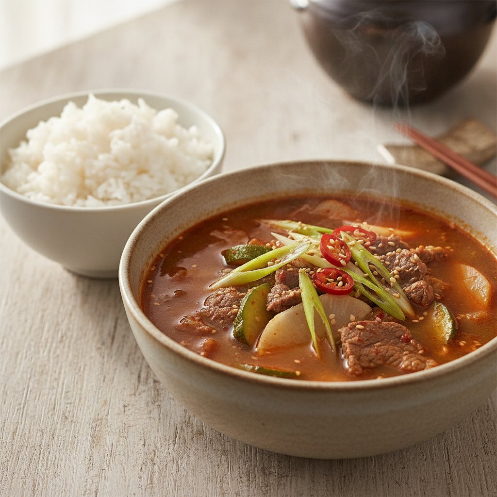 Spicy Beef and Vegetable Soup