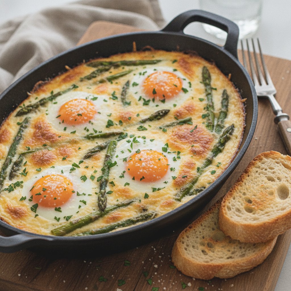 Asparagus and Cheese Egg Bake