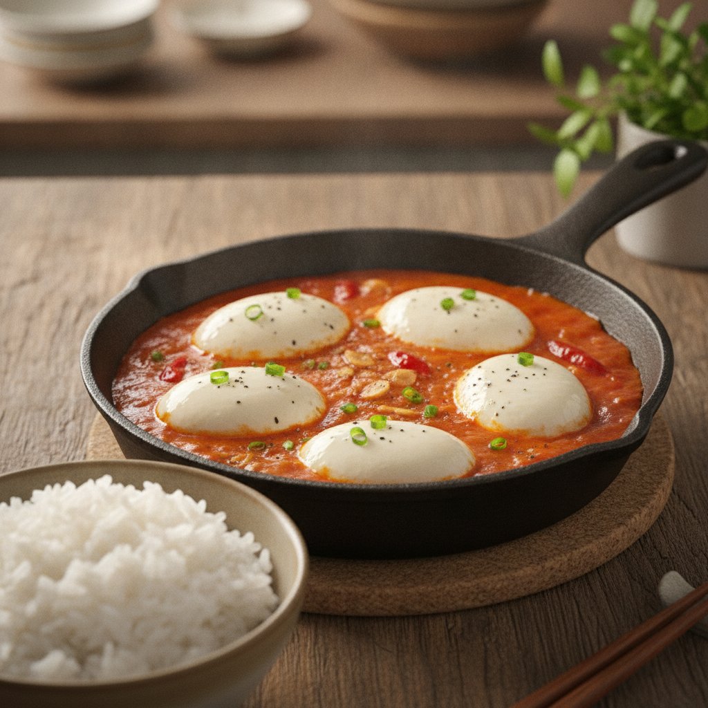 Tomato Stewed Eggs (Low-Chol)