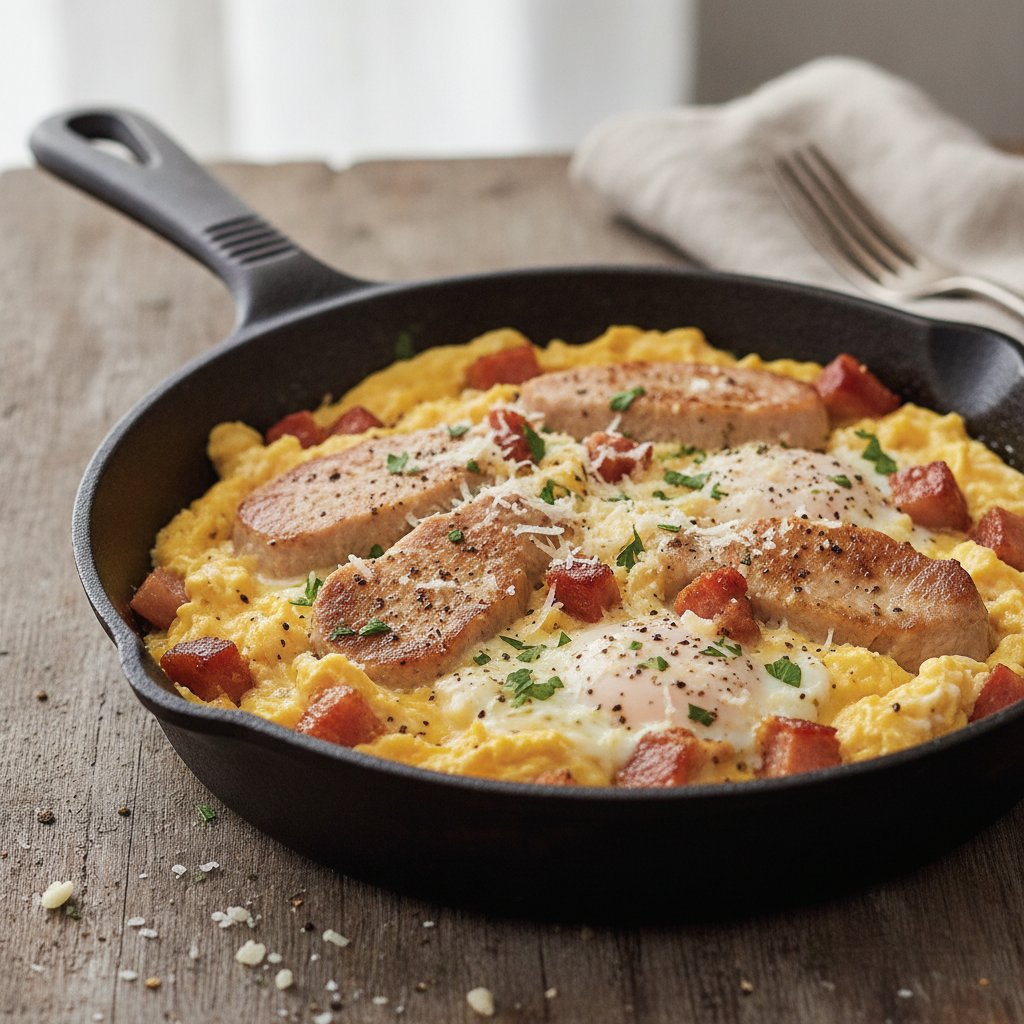 Roman Bacon and Cheese Egg Pasta (Keto)