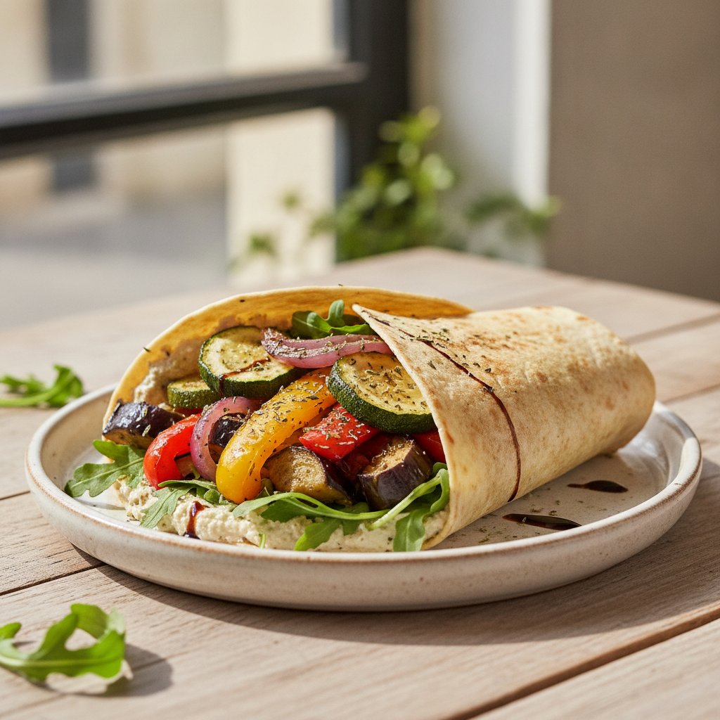 Roasted Vegetable Wrap (Dairy-Free)