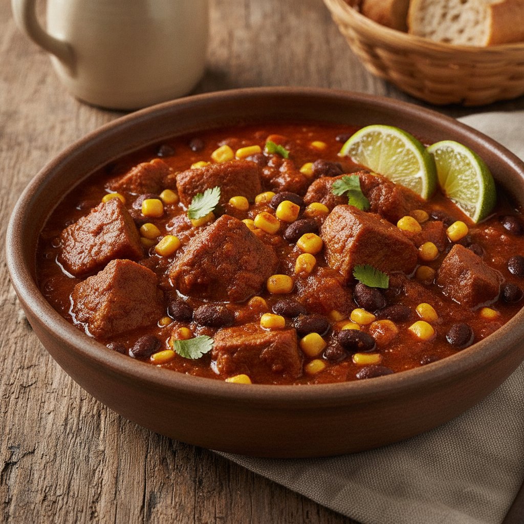 Red Pork and Corn Stew (High-Protein)