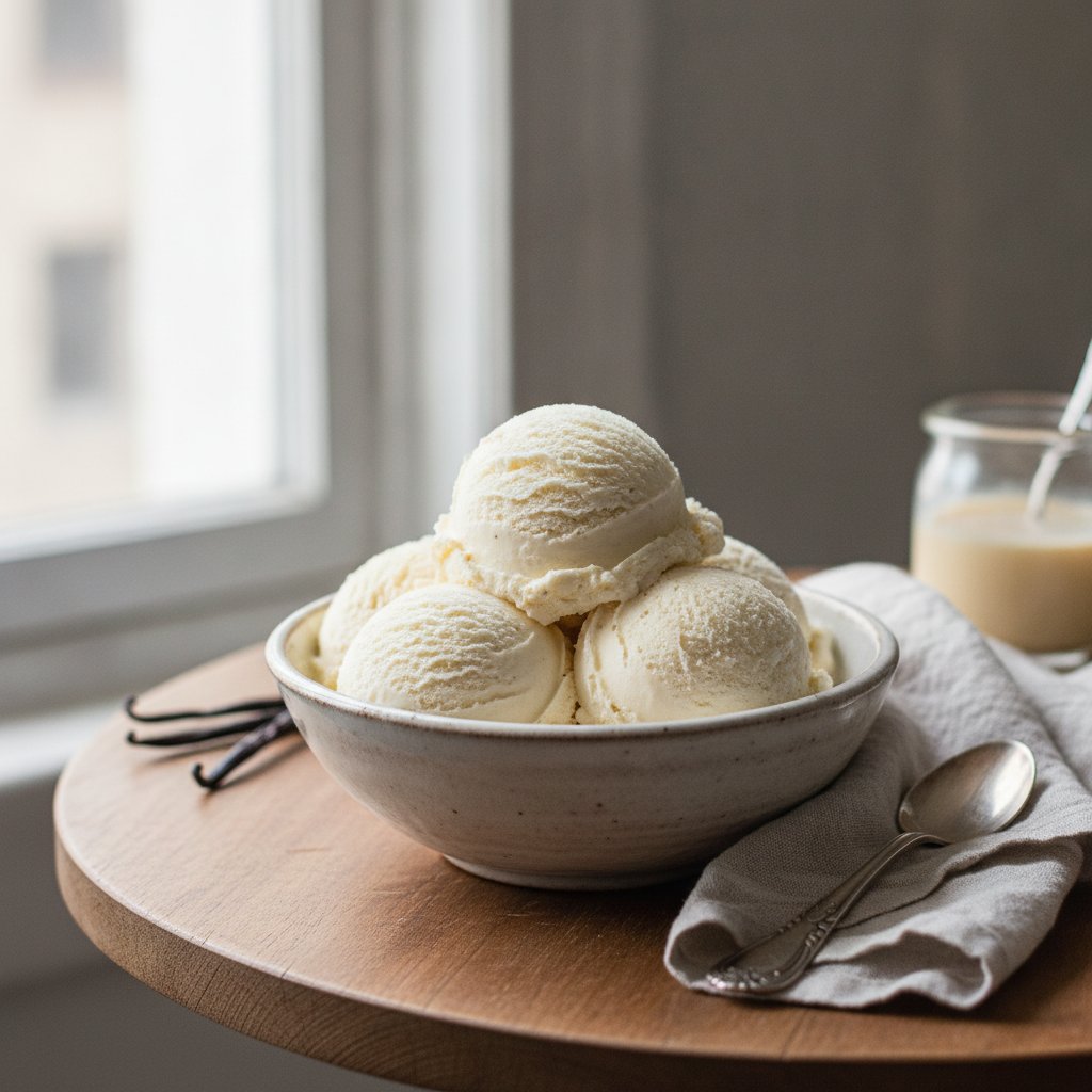No-Churn Vanilla Ice Cream