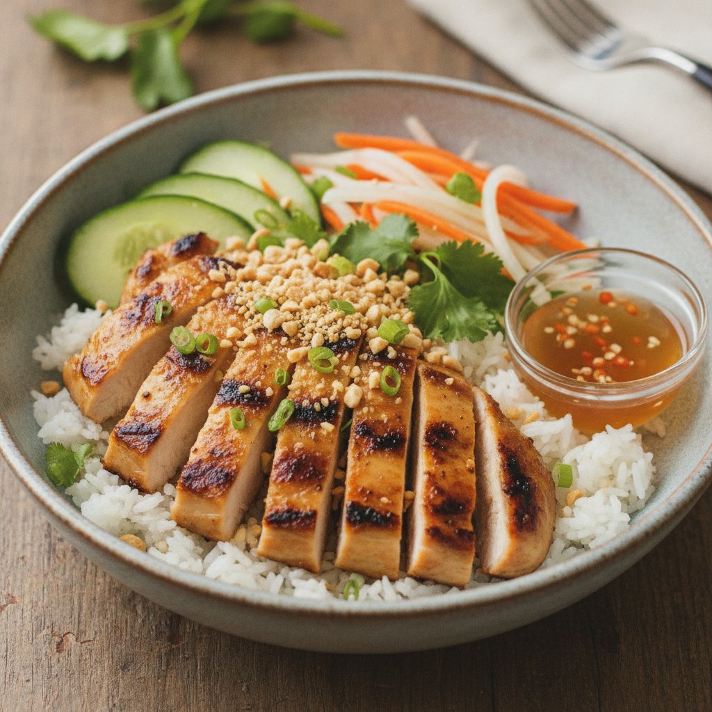 Lemongrass Chicken Rice Bowl