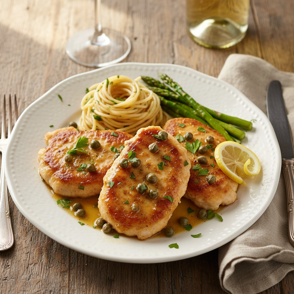 Piccata di Pollo con Capperi