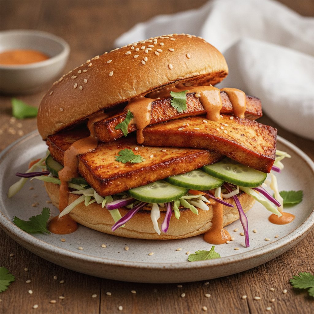 Marinated Tofu Sandwich