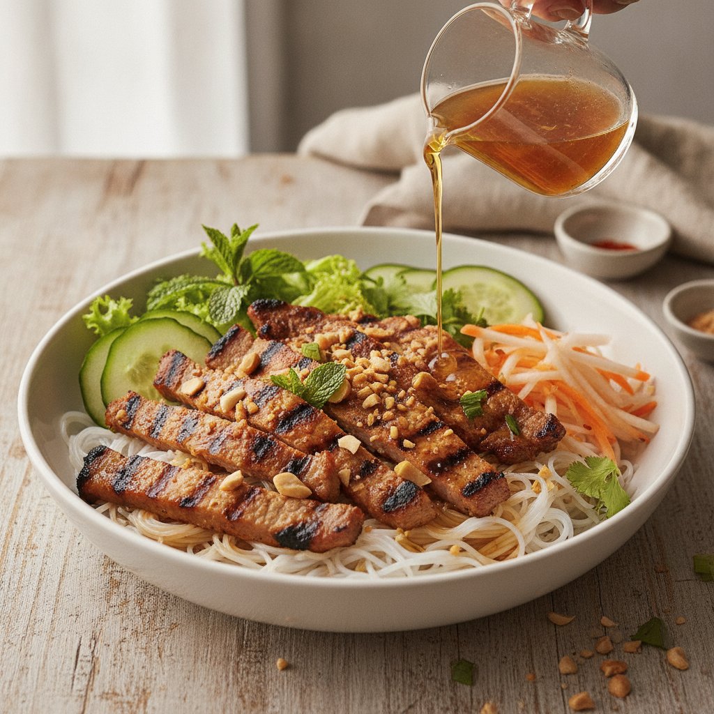 Grilled Pork Egg Noodles