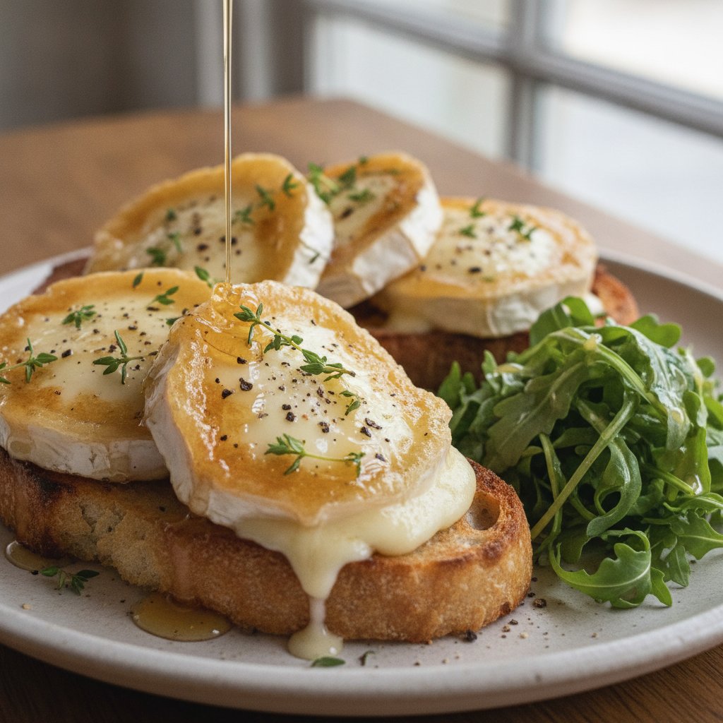 Grilled Goat Cheese on Toast
