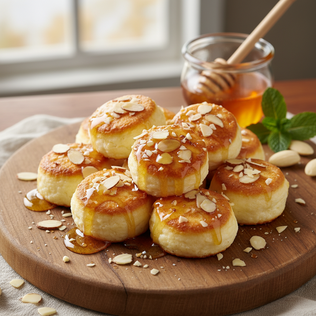 Cottage Cheese Honey Almond Bites