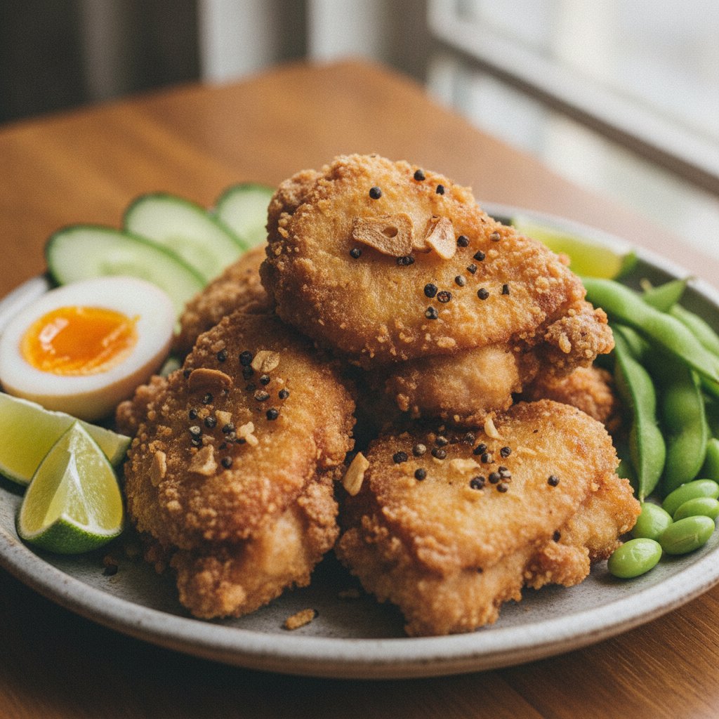Garlic Pepper Fried Chicken (High-Protein)