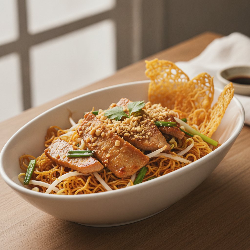 Crispy Noodles With Sweet Sauce (Low-Calorie)