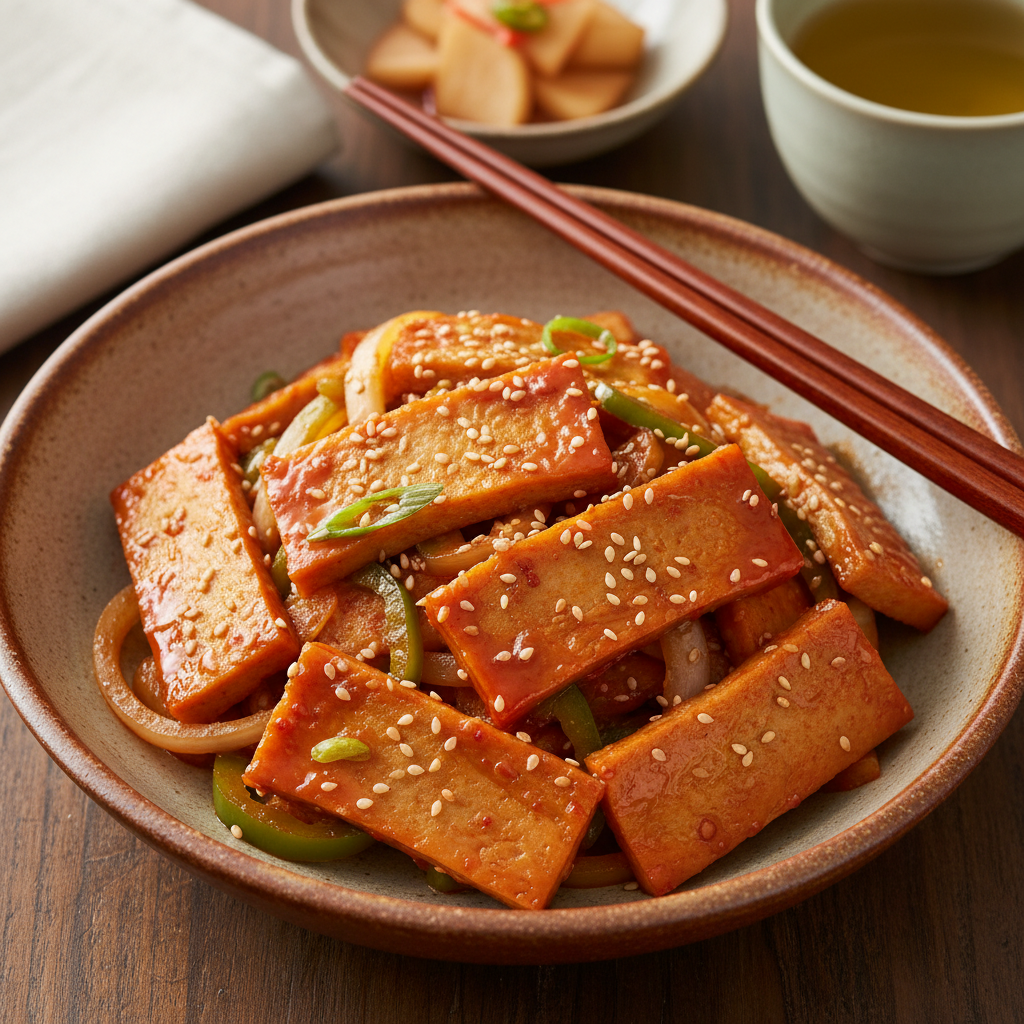 Korean Stir-Fried Fish Cake — Eomuk Bokkeum