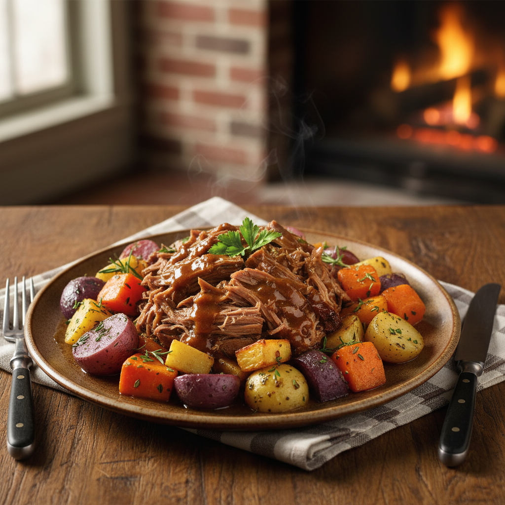 Boston Pot Roast with Root Vegetables