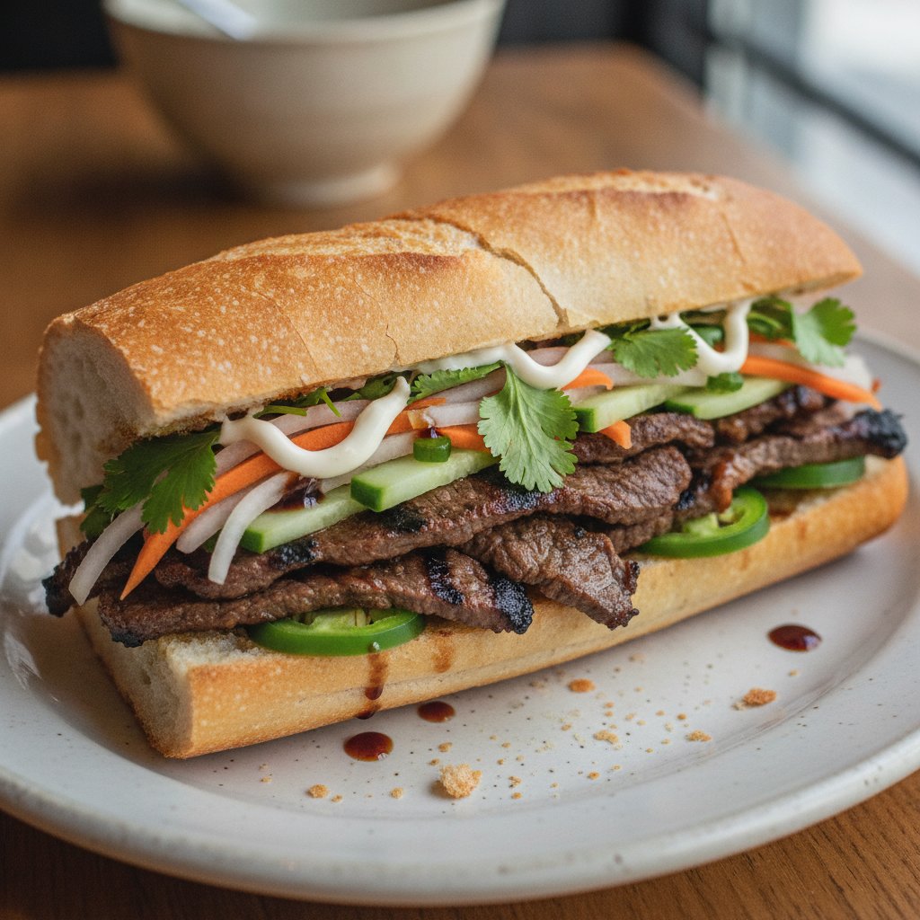 Vietnamese Grilled Beef Sandwich