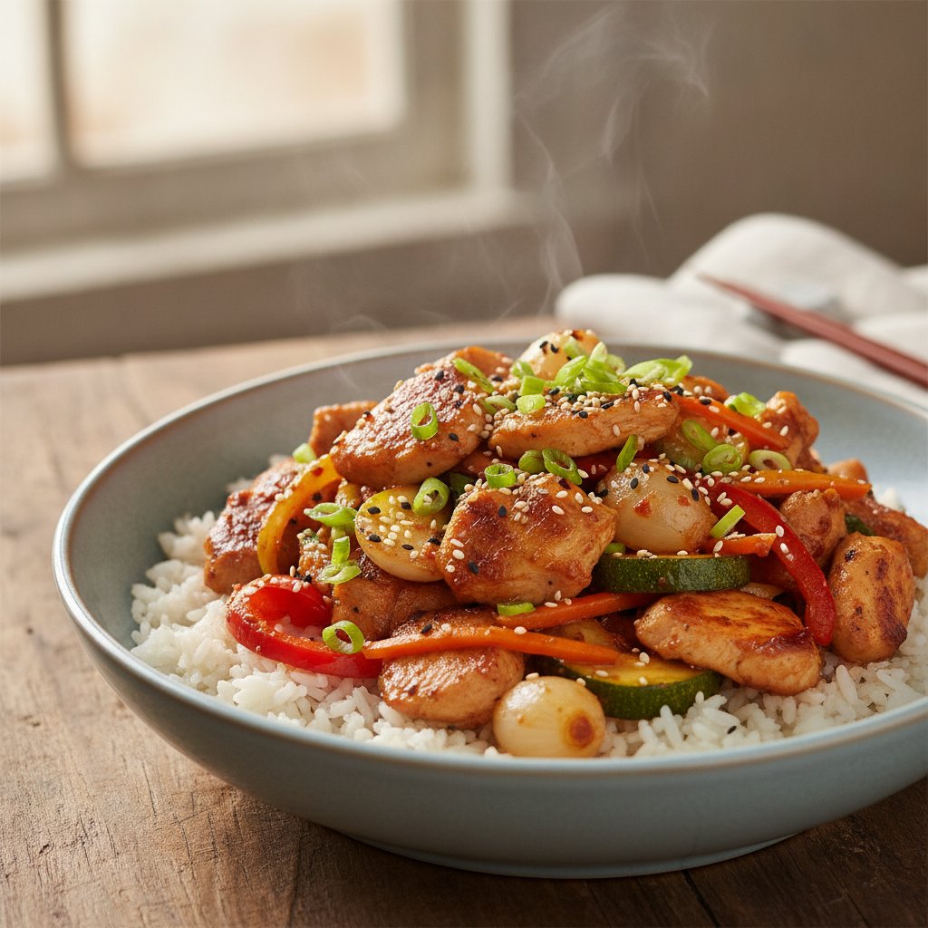 Stir-Fried Chicken with Vegetables