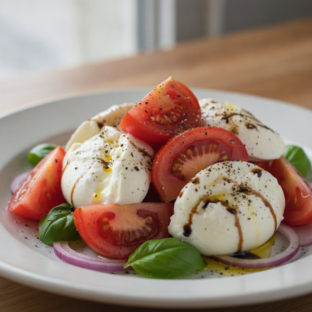 Tomato and Fresh Cheese Salad