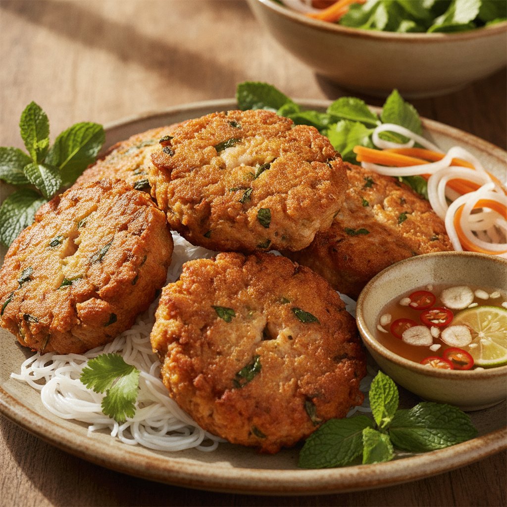 Crispy Fried Shrimp Cakes