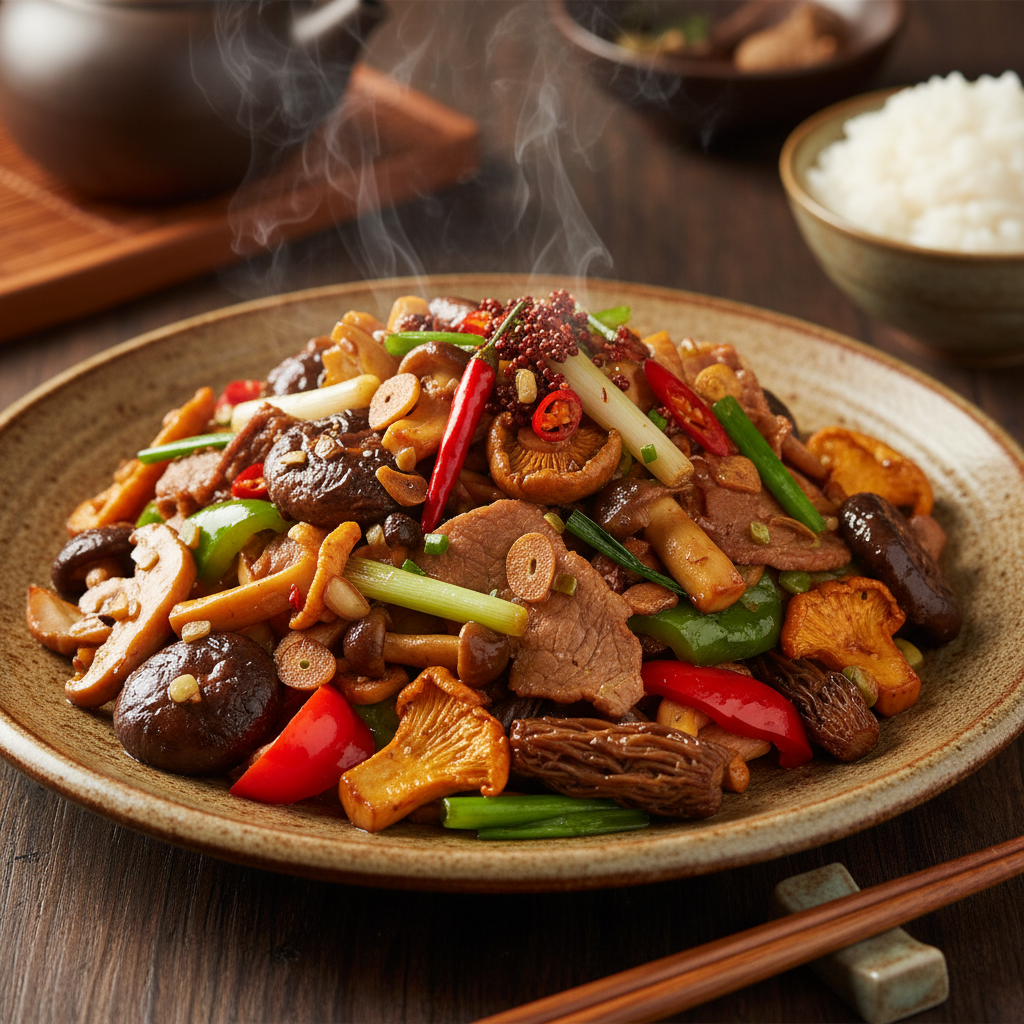 Yunnan Wild Mushroom Stir-Fry