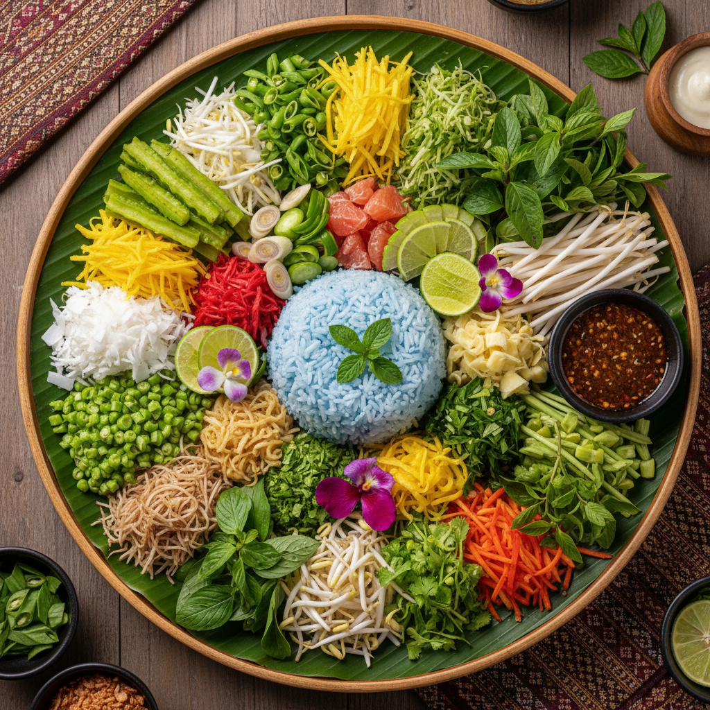Southern Thai Herbal Rice Salad — Khao Yam Pak Tai
