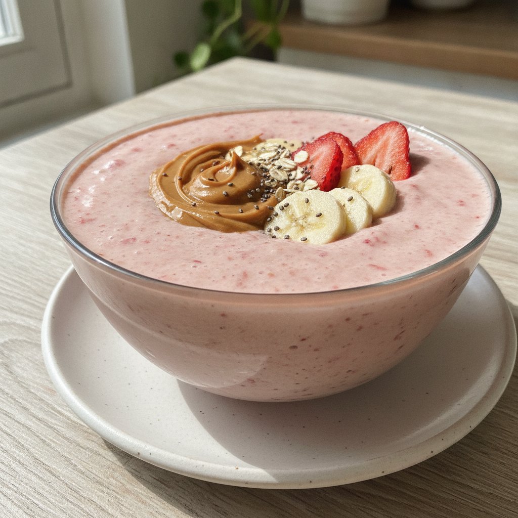 Classic Strawberry Banana Smoothie (High-Protein)
