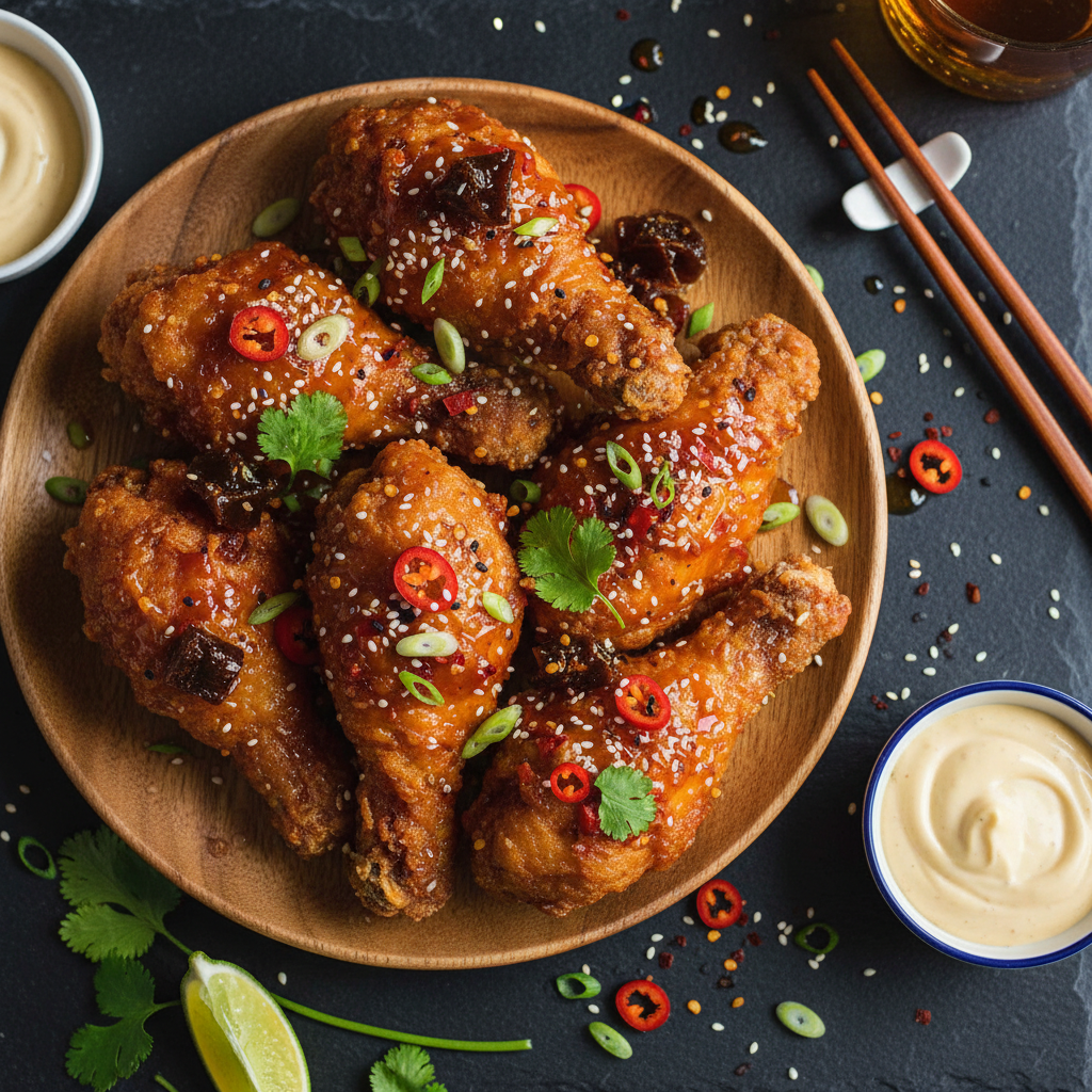 Tamarind and Chilli Glazed Korean Fried Chicken