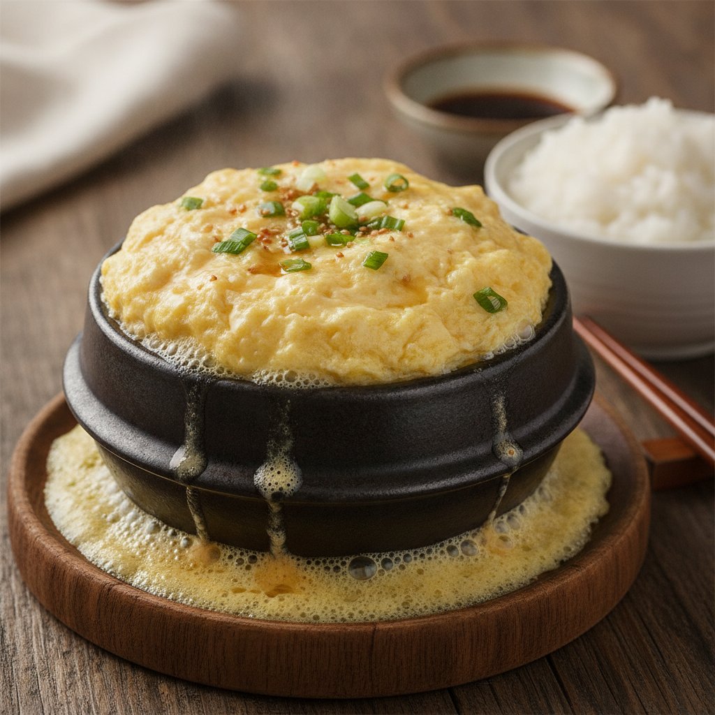 Steamed Egg Pot in Broth