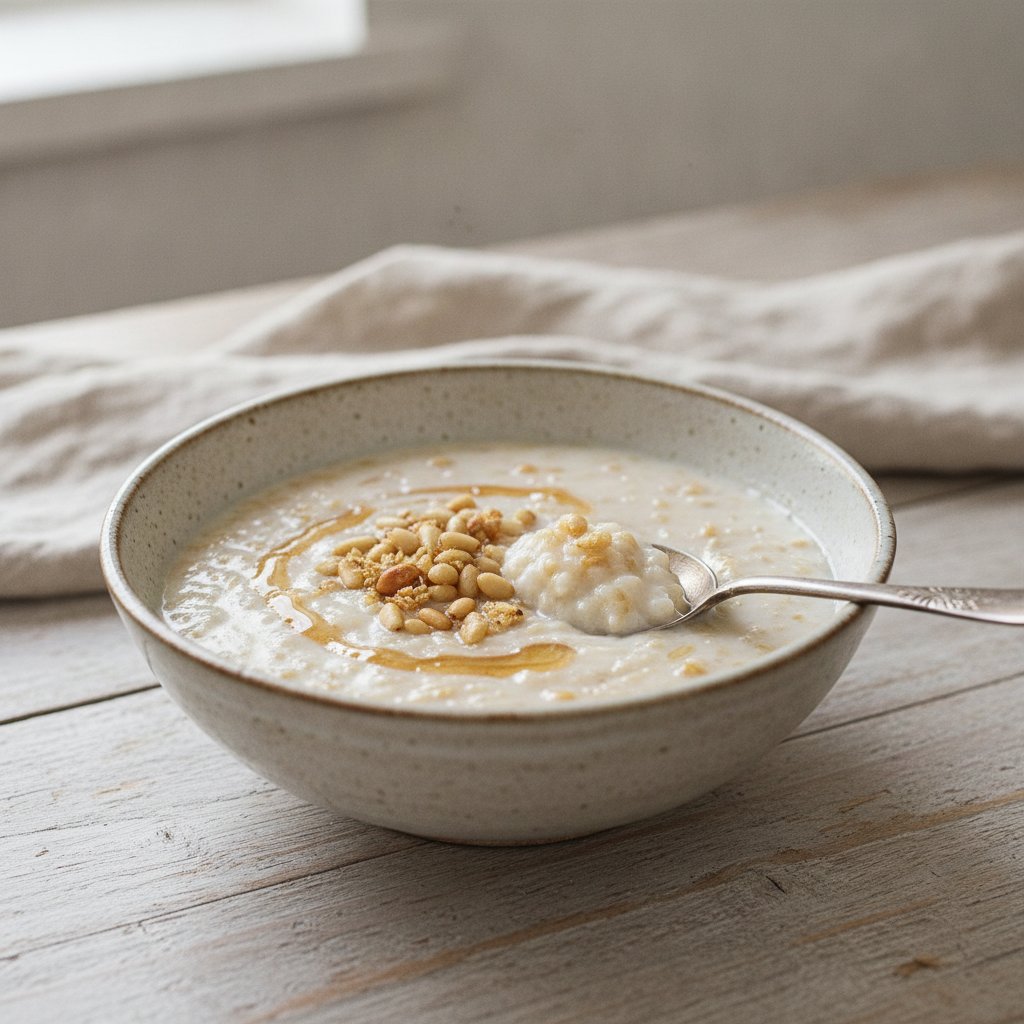 Korean Brown Rice Milk Pudding