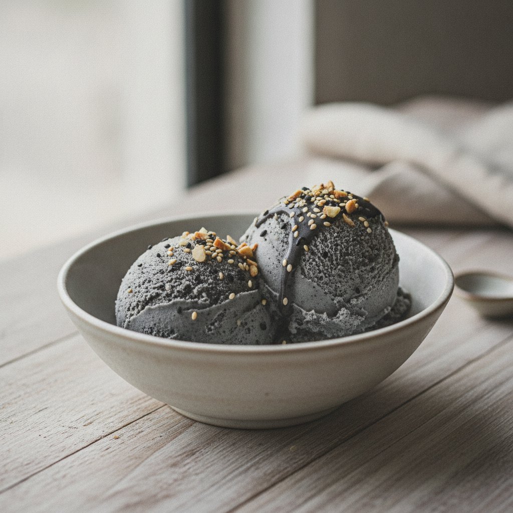 Black Sesame Ice Cream