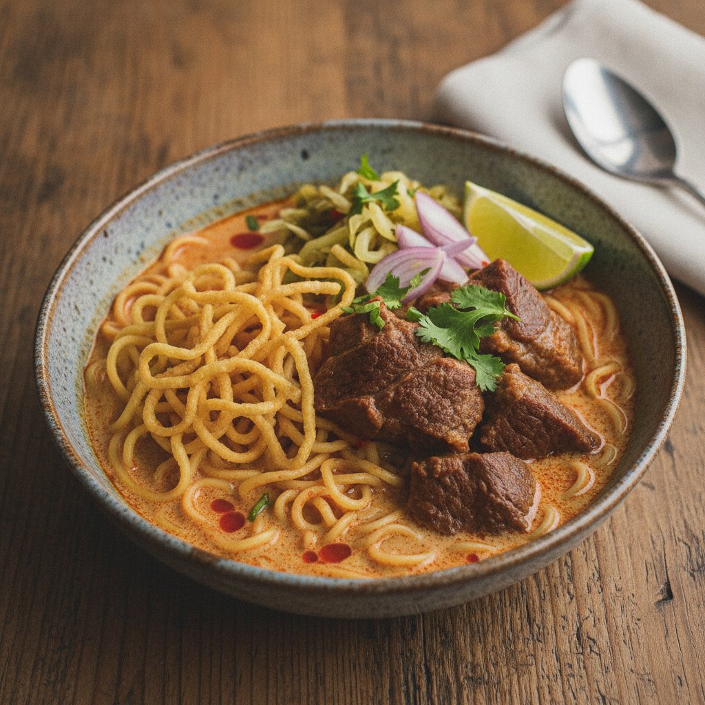 Northern Curry Noodles With Beef