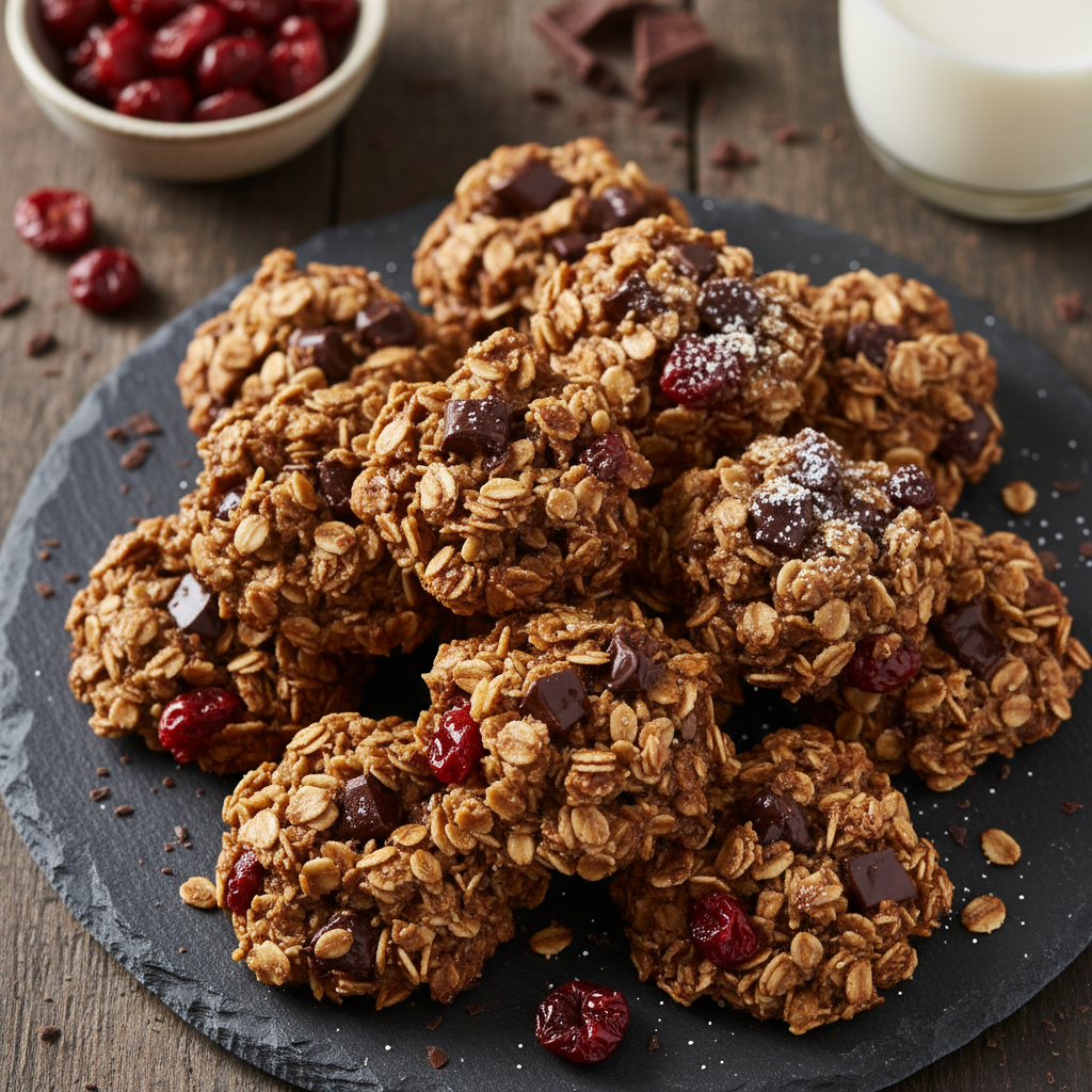 Dark Chocolate Cherry Oat Bites