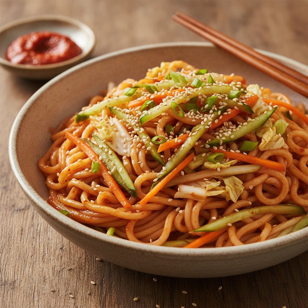 Spicy Mixed Noodles (Low-Calorie)