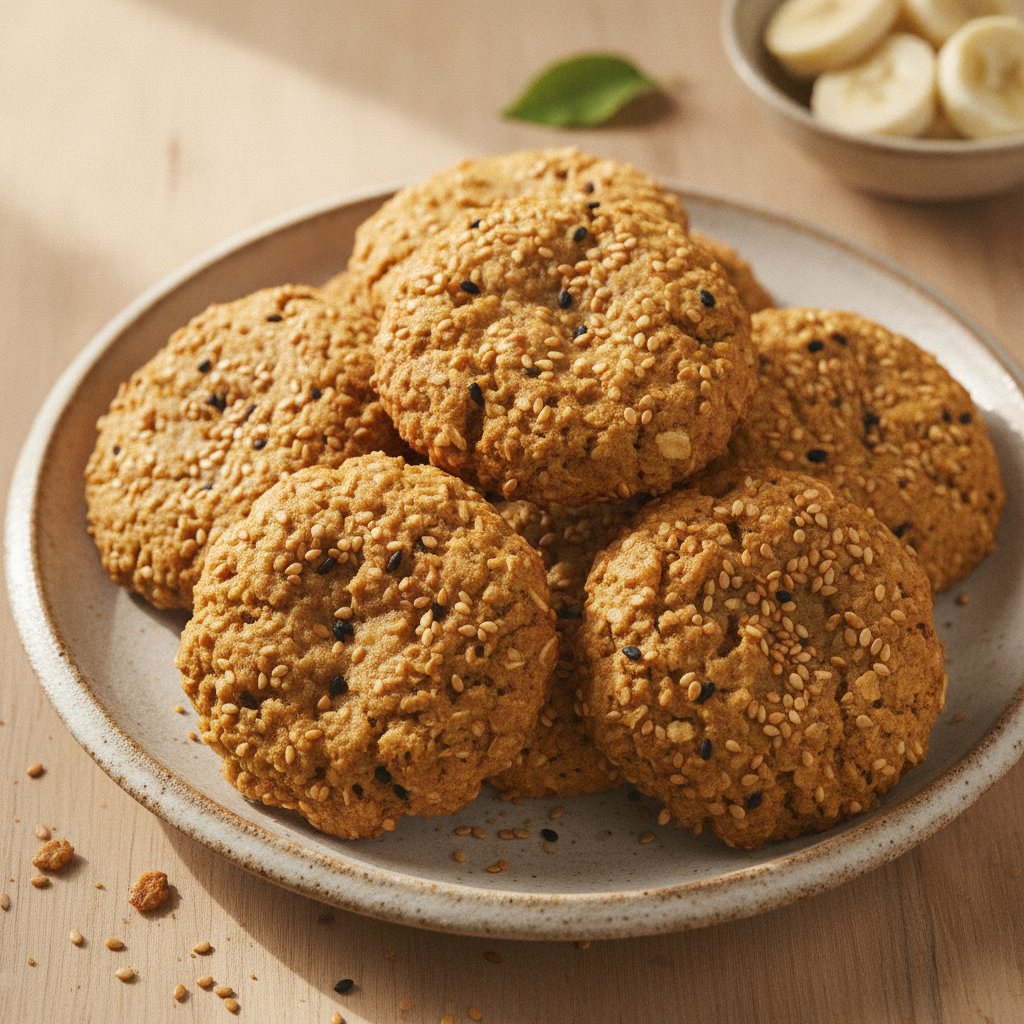 Thai Banana Oat Cookies