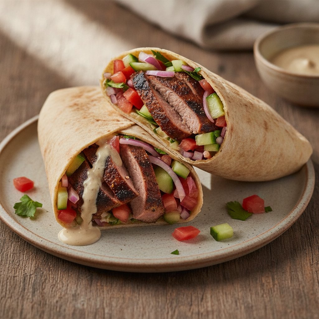 Grilled Meat Skewer Wrap