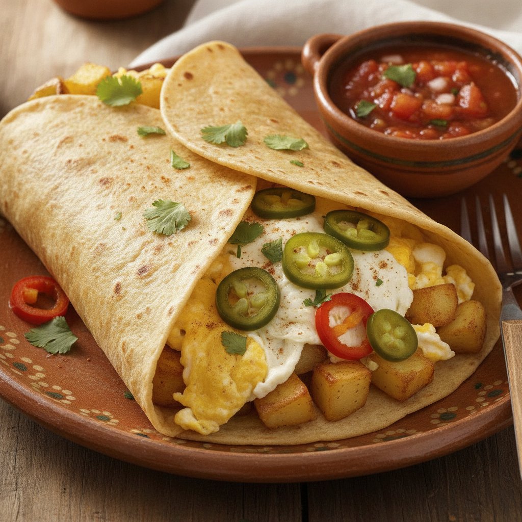 Potato and Egg Wrap