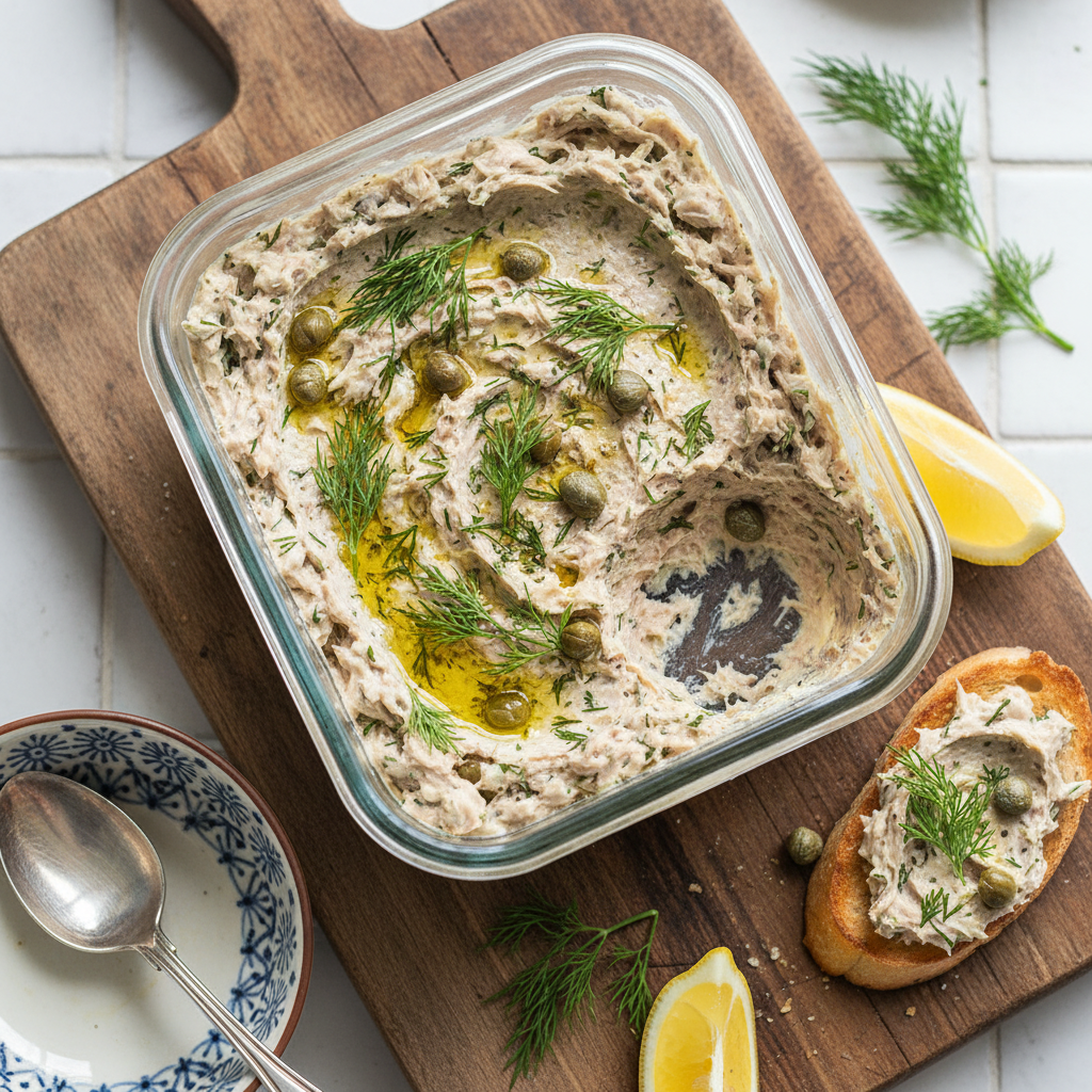 Tuna Dill Caper Smash Tub