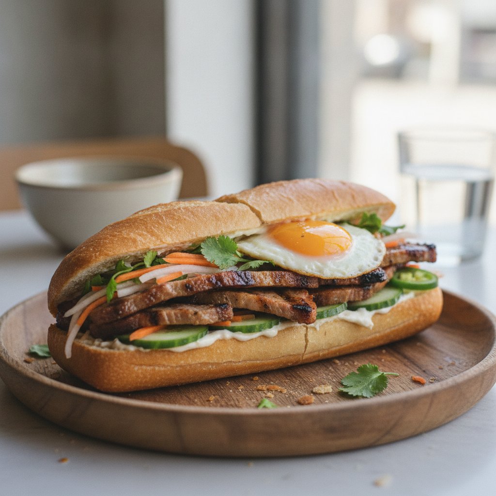Vietnamese Grilled Pork Sandwich (High-Protein)